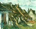 Thatched Cottages in Chaponval Auvers sur Oise Vincent van Gogh